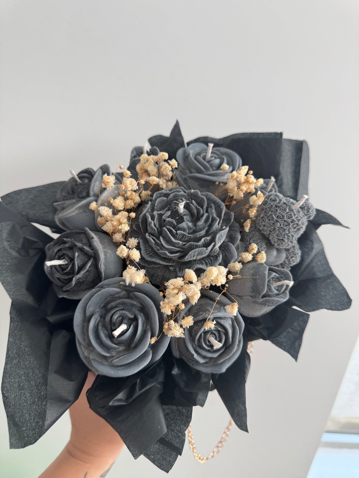 “Bouquet” 50 shades of grey purse
